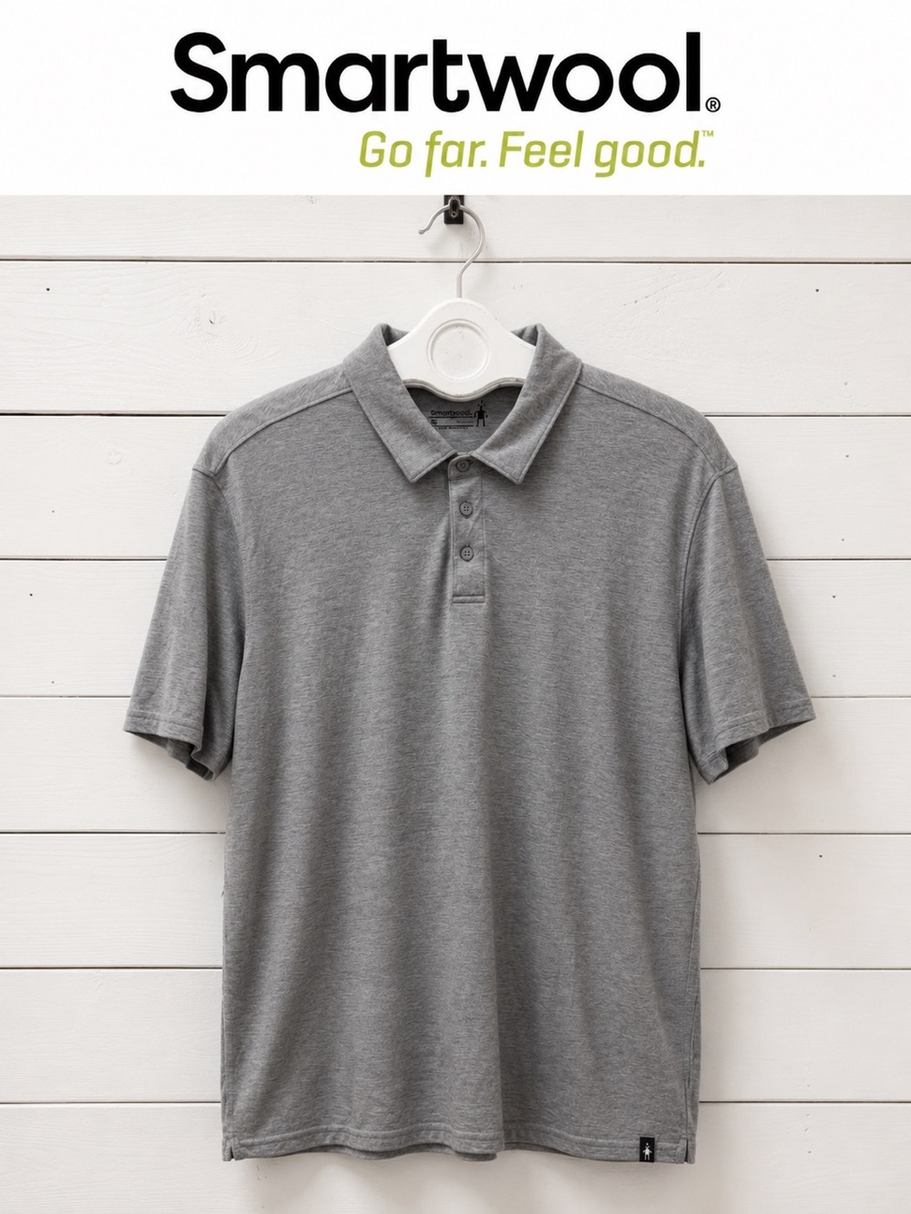 Smartwool Grey Short Sleeve Polo – Size L